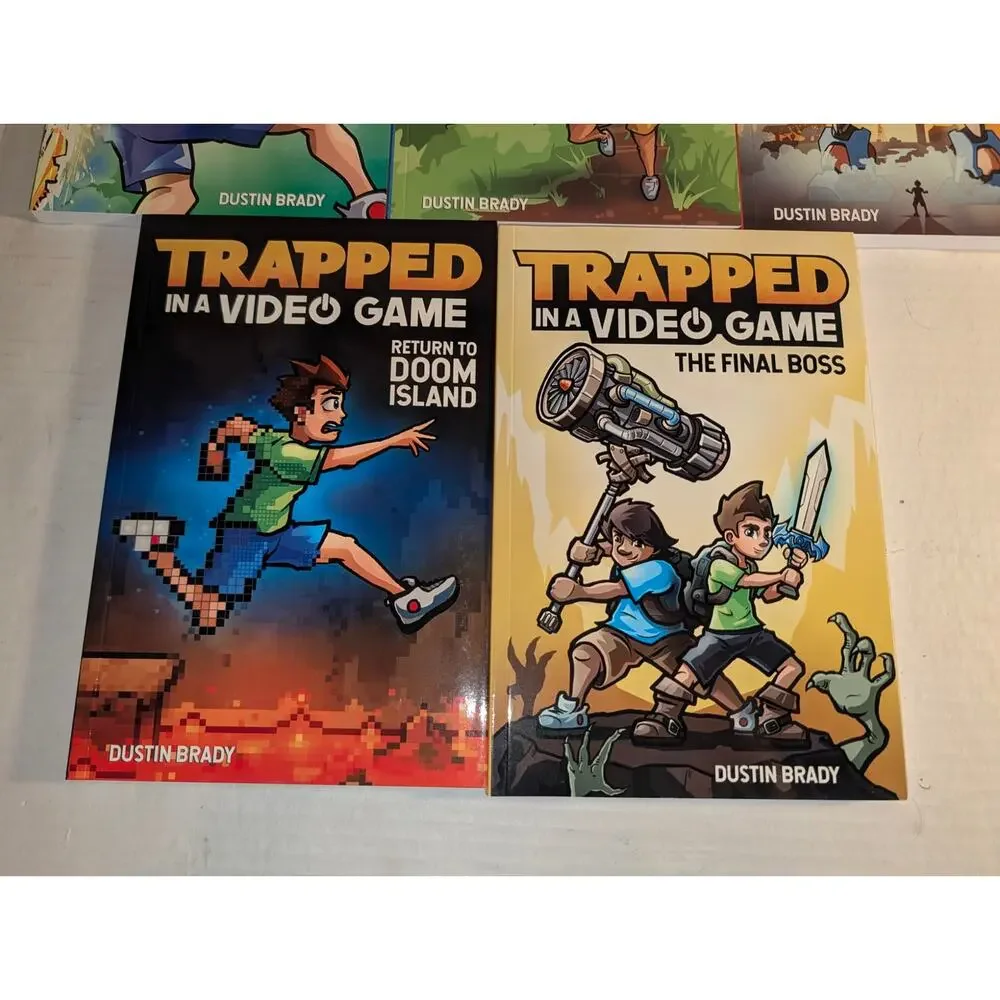 Complete Set Trapped Inside of Video Game 5 Book Set New